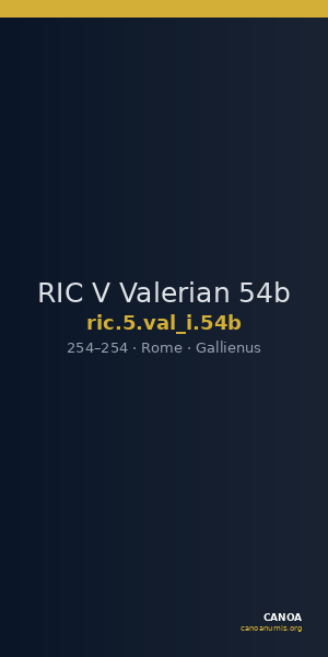 RIC V Valerian 54b — CANOA
