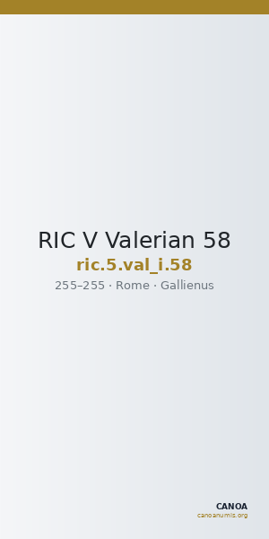 RIC V Valerian 58 — CANOA