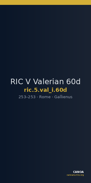 RIC V Valerian 60d — CANOA