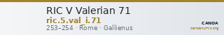 RIC V Valerian 71 — CANOA