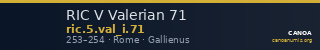 RIC V Valerian 71 — CANOA