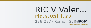 RIC V Valerian 72 — CANOA