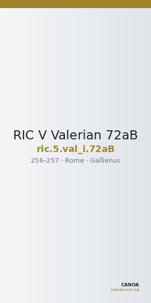 RIC V Valerian 72aB — CANOA