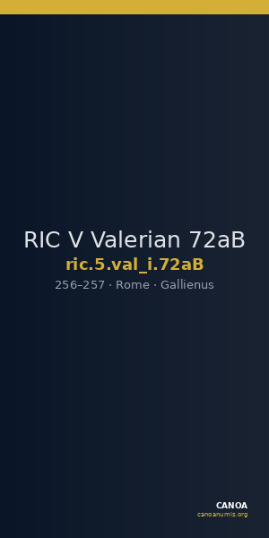 RIC V Valerian 72aB — CANOA