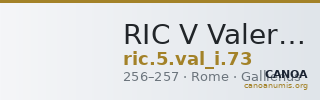RIC V Valerian 73 — CANOA