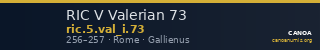 RIC V Valerian 73 — CANOA