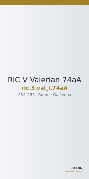 RIC V Valerian 74aA — CANOA