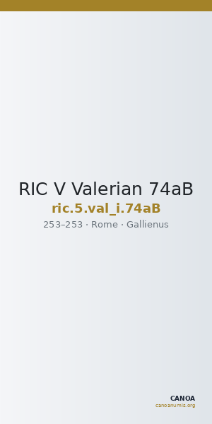 RIC V Valerian 74aB — CANOA
