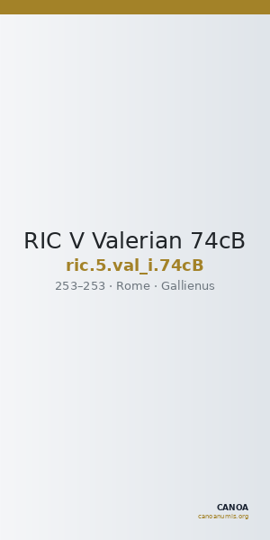 RIC V Valerian 74cB — CANOA