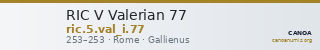 RIC V Valerian 77 — CANOA