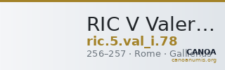 RIC V Valerian 78 — CANOA