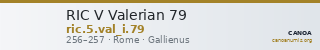 RIC V Valerian 79 — CANOA