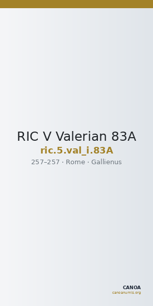 RIC V Valerian 83A — CANOA