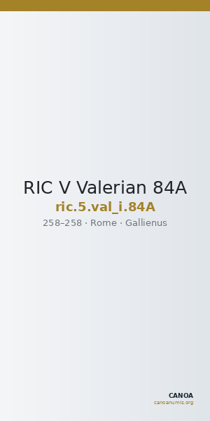 RIC V Valerian 84A — CANOA