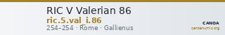 RIC V Valerian 86 — CANOA