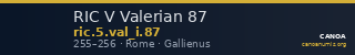 RIC V Valerian 87 — CANOA