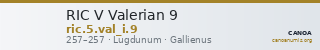 RIC V Valerian 9 — CANOA