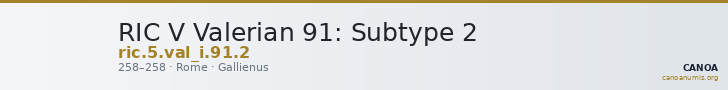 RIC V Valerian 91: Subtype 2 — CANOA
