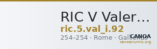 RIC V Valerian 92 — CANOA