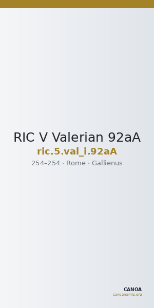 RIC V Valerian 92aA — CANOA