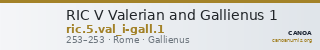 RIC V Valerian and Gallienus 1 — CANOA