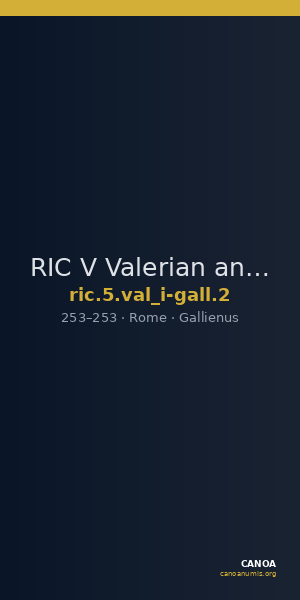 RIC V Valerian and Gallienus 2 — CANOA