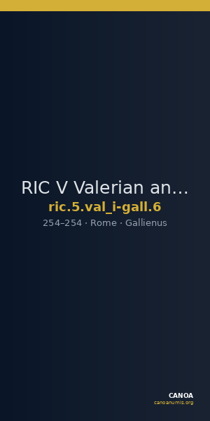 RIC V Valerian and Gallienus 6 — CANOA