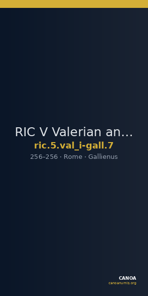 RIC V Valerian and Gallienus 7 — CANOA