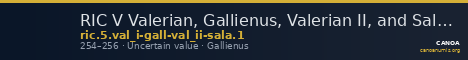 RIC V Valerian, Gallienus, Valerian II, and Salonina 1 — CANOA