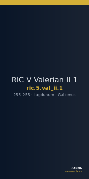 RIC V Valerian II 1 — CANOA