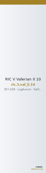 RIC V Valerian II 10 — CANOA