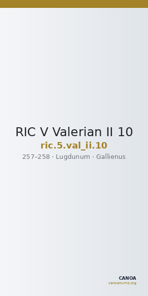 RIC V Valerian II 10 — CANOA