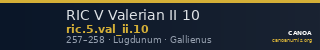 RIC V Valerian II 10 — CANOA