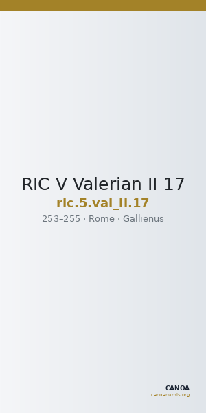RIC V Valerian II 17 — CANOA