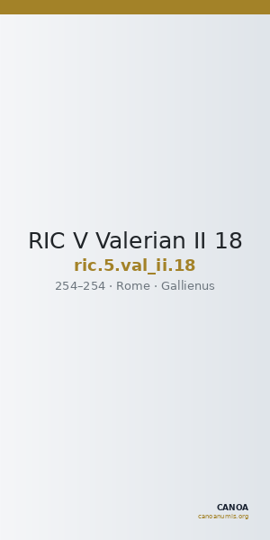 RIC V Valerian II 18 — CANOA