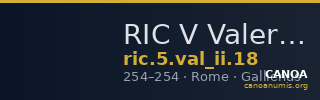 RIC V Valerian II 18 — CANOA