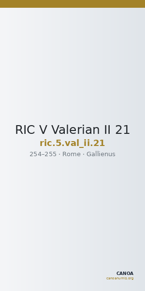 RIC V Valerian II 21 — CANOA