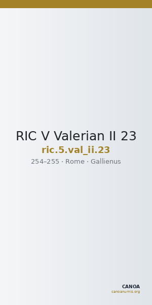 RIC V Valerian II 23 — CANOA