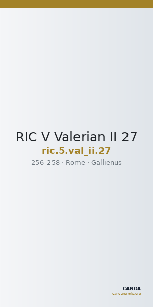 RIC V Valerian II 27 — CANOA