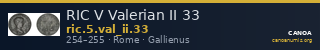 RIC V Valerian II 33 — CANOA