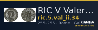 RIC V Valerian II 34 — CANOA