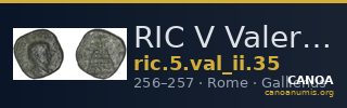 RIC V Valerian II 35 — CANOA