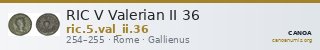 RIC V Valerian II 36 — CANOA