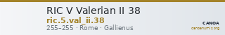 RIC V Valerian II 38 — CANOA