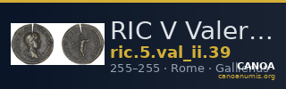 RIC V Valerian II 39 — CANOA