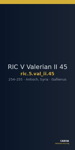 RIC V Valerian II 45 — CANOA