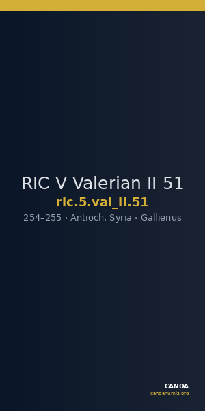 RIC V Valerian II 51 — CANOA