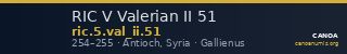 RIC V Valerian II 51 — CANOA