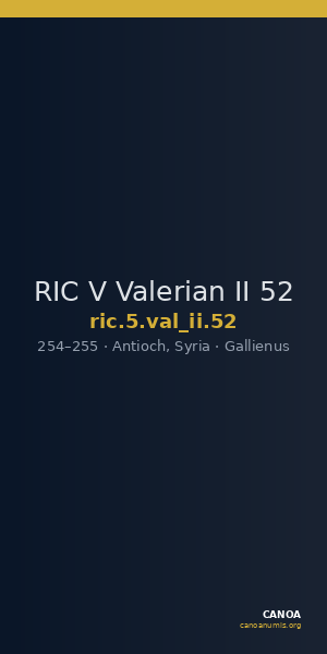 RIC V Valerian II 52 — CANOA