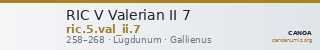 RIC V Valerian II 7 — CANOA